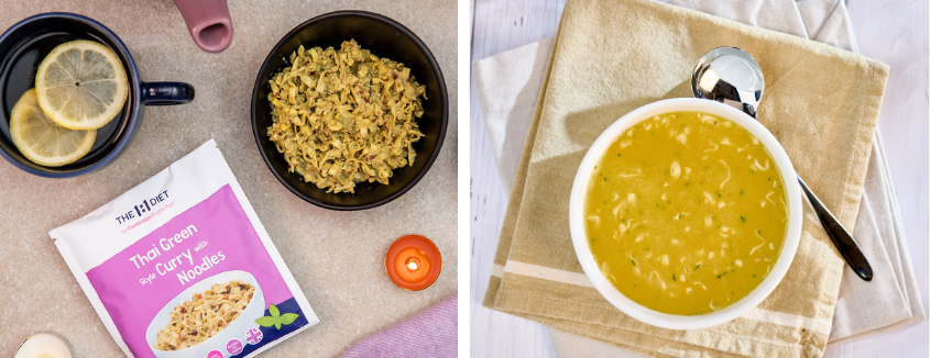 Chicken Noodle & Thai Green