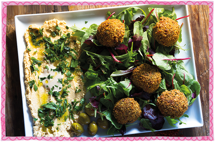 Falafels With LowFat Hummus Recipe The 11 Diet