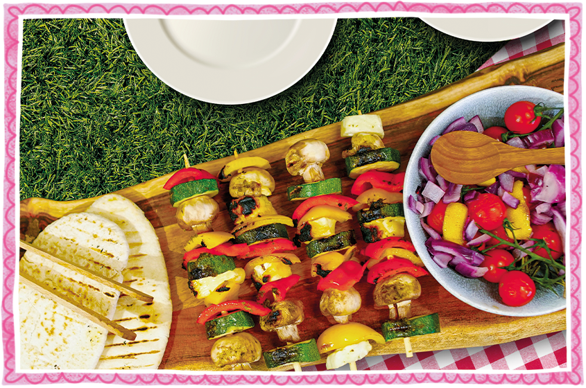 Chargrilled Halloumi Kebabs Recipe The 11 Diet